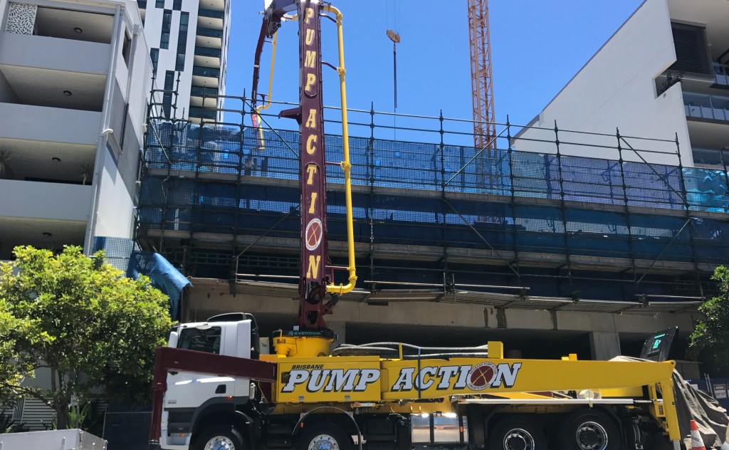 Concrete Pump South Brisbane Apartments